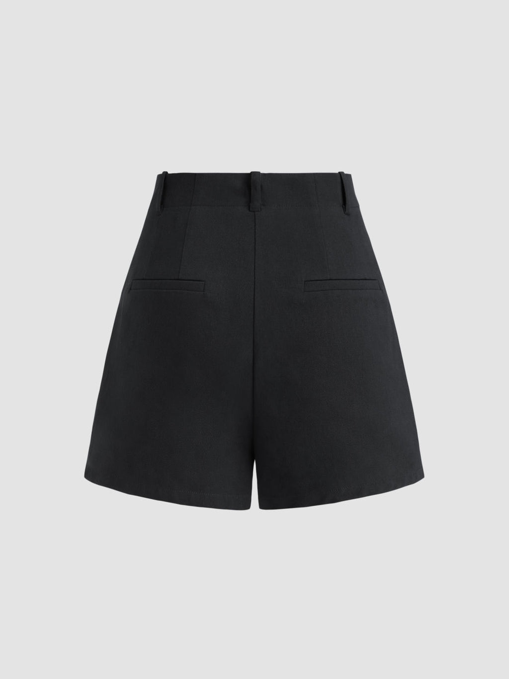 Shorts de Algodón Tiro Alto con Cintura Ajustada